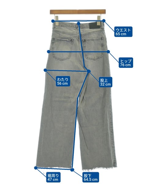 JEANASIS（ジーナシス）デニムパンツ グレー サイズ:S レディース/2200674111028