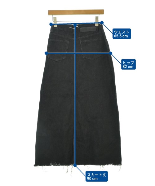JEANASIS（ジーナシス）ロング・マキシ丈スカート 黒 サイズ:F レディース/2200674110151