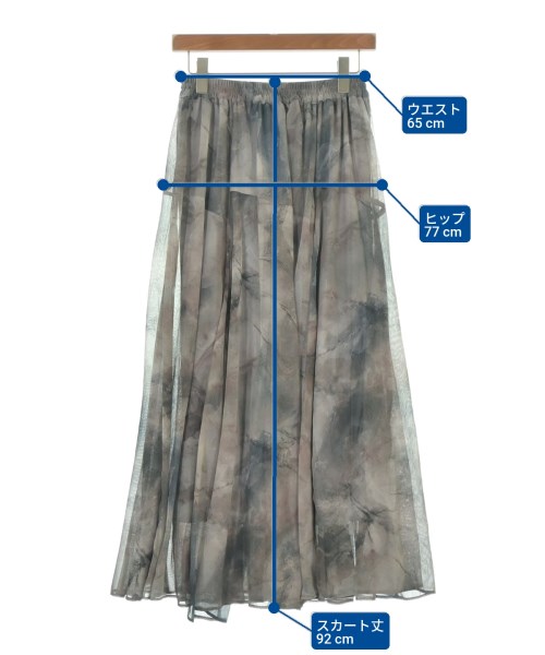 JEANASIS（ジーナシス）ロング・マキシ丈スカート グレー サイズ:F レディース/2200676567038