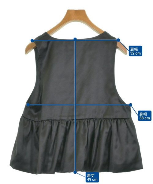 JEANASIS（ジーナシス）ベスト 黒 サイズ:F レディース/2200679457138