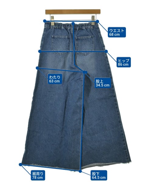 JEANASIS（ジーナシス）デニムパンツ 青 サイズ:F レディース/2200645610093