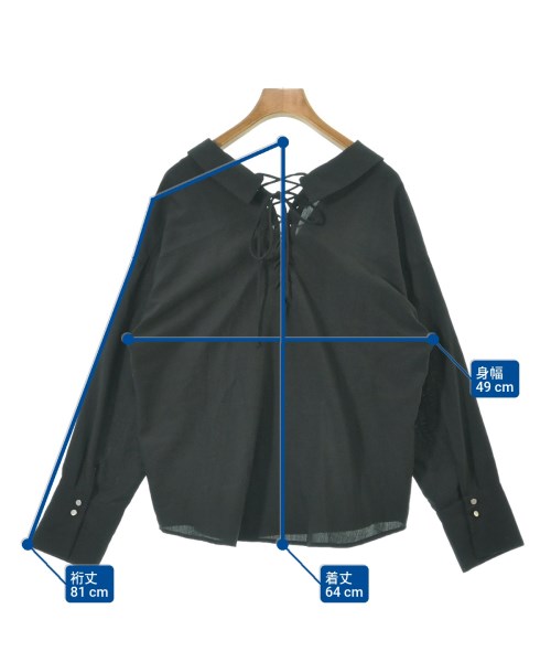 JEANASIS（ジーナシス）カジュアルシャツ 黒 サイズ:F レディース/2200637878098