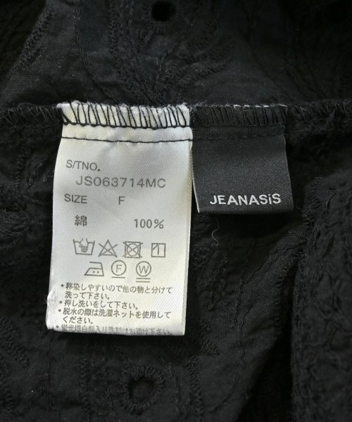 JEANASIS（ジーナシス）ブラウス 黒 サイズ:F レディース/2200644644068