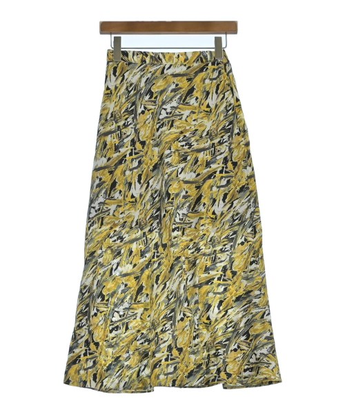 JEANASIS(ジーナシス)ロング・マキシ丈スカート 黄 サイズ:F/2200659611062