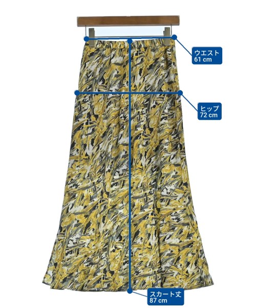 JEANASIS（ジーナシス）ロング・マキシ丈スカート 黄 サイズ:F レディース/2200659611062