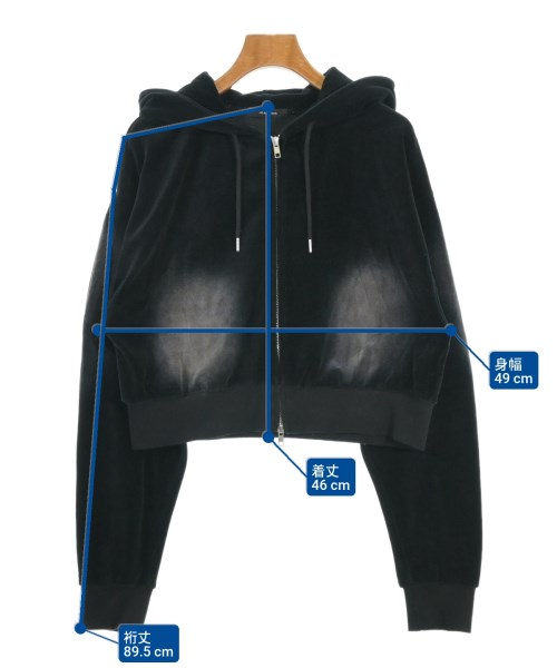 JEANASIS（ジーナシス）パーカー 黒 サイズ:F レディース/2200665545030