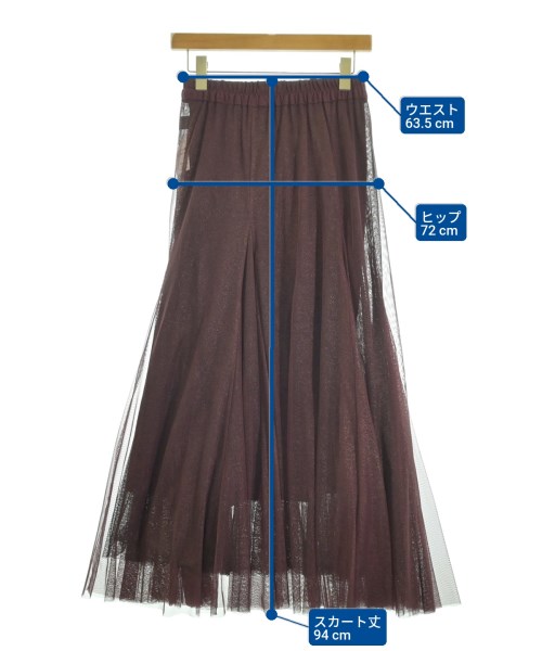 JEANASIS（ジーナシス）ロング・マキシ丈スカート 赤 サイズ:M レディース/2200666257048