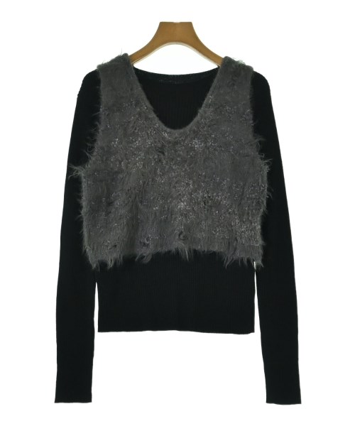 JEANASIS(ジーナシス)ニット・セーター 黒 サイズ:F/2200662072102