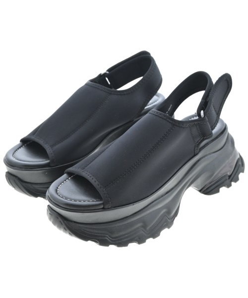 JEANASIS(ジーナシス)サンダル 黒 サイズ:L(24cm位)/2200661831021