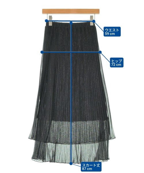 JEANASIS（ジーナシス）ロング・マキシ丈スカート 黒 サイズ:F レディース/2200663358106