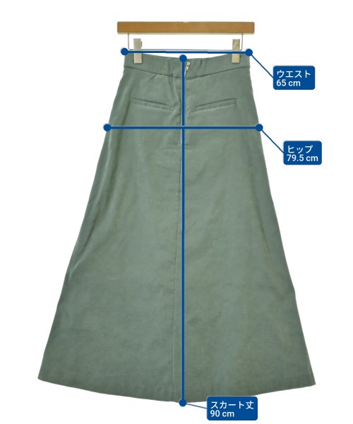 JEANASIS（ジーナシス）ロング・マキシ丈スカート 緑 サイズ:S レディース/2200670805020