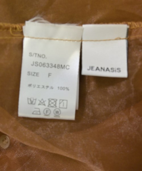 JEANASIS（ジーナシス）ブラウス 茶 サイズ:F レディース/2200722817018