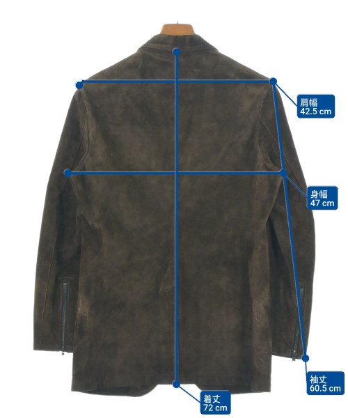 ISAMU KATAYAMA BACKLASH（イサムカタヤマバックラッシュ）カジュアルジャケット 茶 サイズ:2(M位) メンズ/2200639145051