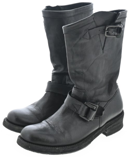 ISAMU KATAYAMA BACKLASH(イサムカタヤマバックラッシュ)ブーツ 黒 サイズ:23.5cm/2200661932124