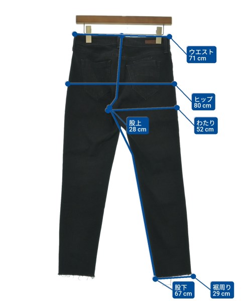 YANUK（ヤヌーク）デニムパンツ 黒 サイズ:26(M位) レディース/2200621834147