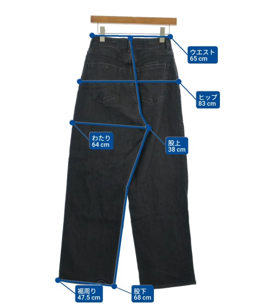 YANUK（ヤヌーク）デニムパンツ 黒 サイズ:26(M位) レディース/2200623760154