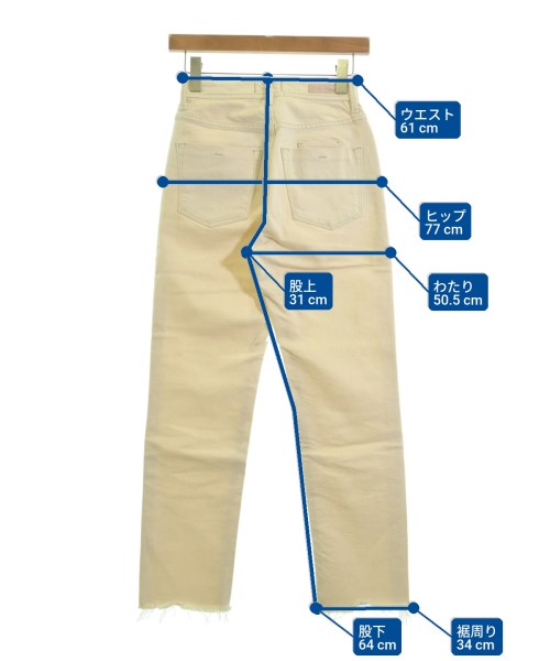 YANUK（ヤヌーク）デニムパンツ 白 サイズ:23(XS位) レディース/2200625840014