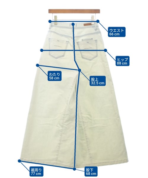 YANUK（ヤヌーク）デニムパンツ 白 サイズ:M レディース/2200639566092