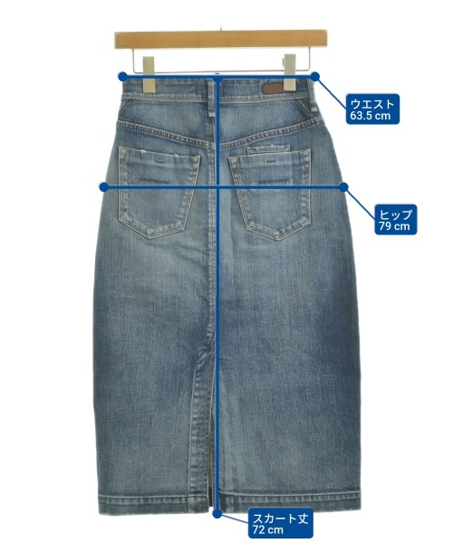 YANUK（ヤヌーク）ロング・マキシ丈スカート 青 サイズ:XS レディース/2200643757134