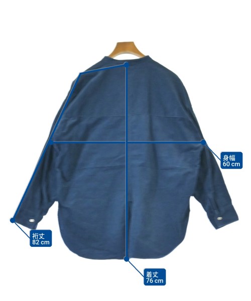 YANUK（ヤヌーク）カジュアルシャツ 青 サイズ:M レディース/2200625596058