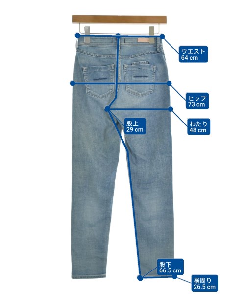 YANUK（ヤヌーク）デニムパンツ 青 サイズ:22(XS位) レディース/2200622888019