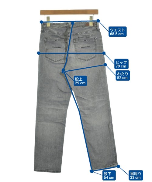 YANUK（ヤヌーク）デニムパンツ グレー サイズ:25(S位) レディース/2200619979065