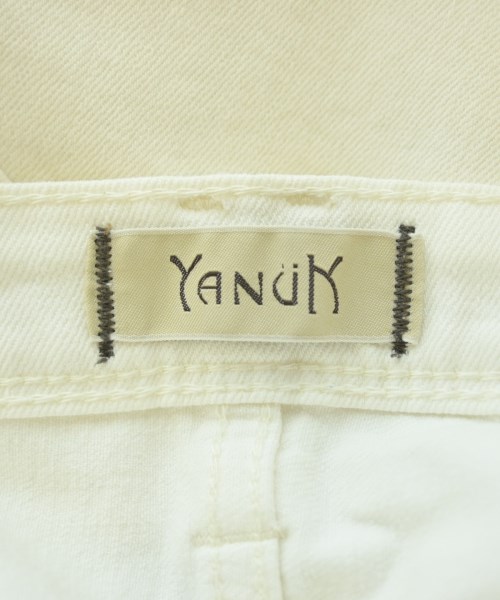YANUK（ヤヌーク）デニムパンツ 白 サイズ:26(M位) レディース/2200617410072