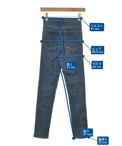 YANUK（ヤヌーク）デニムパンツ 青 サイズ:22(XS位) レディース/2200611699206