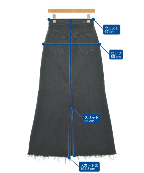 YANUK（ヤヌーク）ロング・マキシ丈スカート 黒 サイズ:M レディース/2200669717044