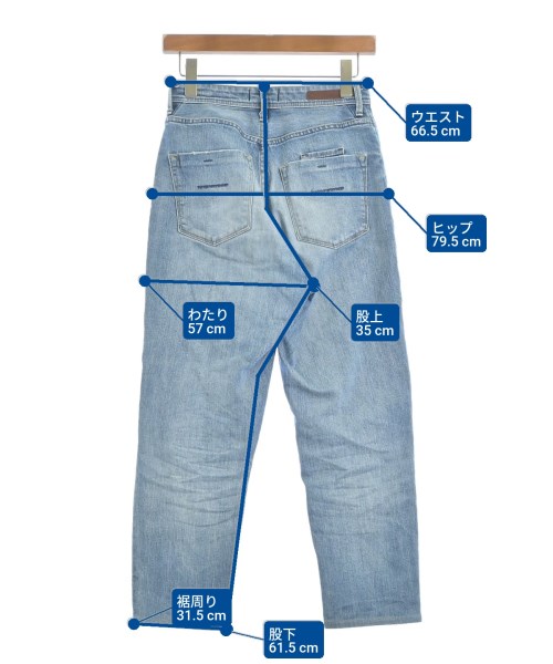 YANUK（ヤヌーク）デニムパンツ 青 サイズ:24(S位) レディース/2200670358342