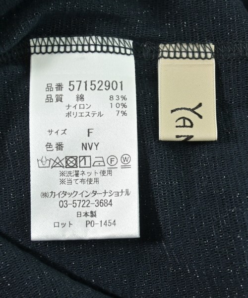 YANUK（ヤヌーク）Tシャツ・カットソー 紺 サイズ:F レディース/2200694127030