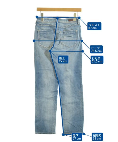 YANUK（ヤヌーク）デニムパンツ 青 サイズ:24(S位) レディース/2200656140022