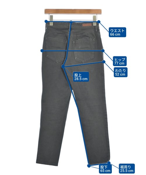 YANUK（ヤヌーク）デニムパンツ 黒 サイズ:23(XS位) レディース/2200660214023