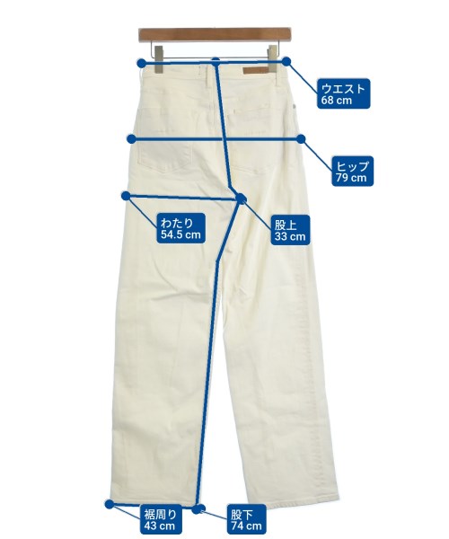 YANUK（ヤヌーク）デニムパンツ 白 サイズ:25(S位) レディース/2200645584042