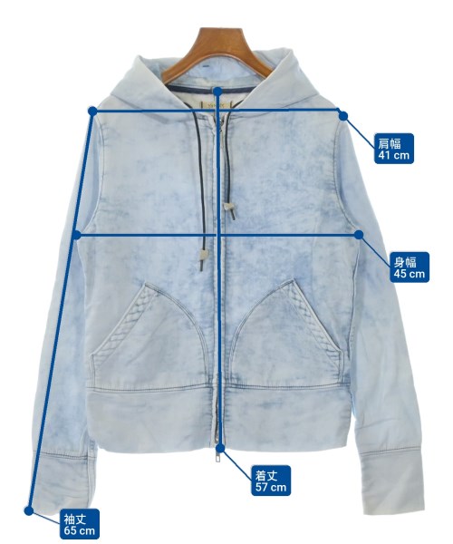 YANUK（ヤヌーク）パーカー 青 サイズ:M レディース/2200648589068