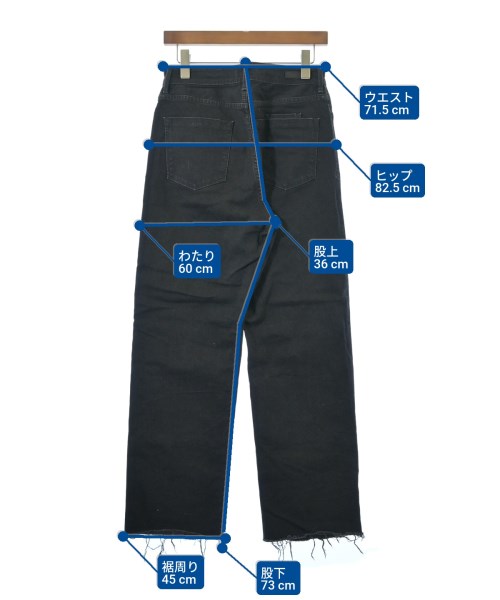 YANUK（ヤヌーク）デニムパンツ 黒 サイズ:27(M位) レディース/2200647507063