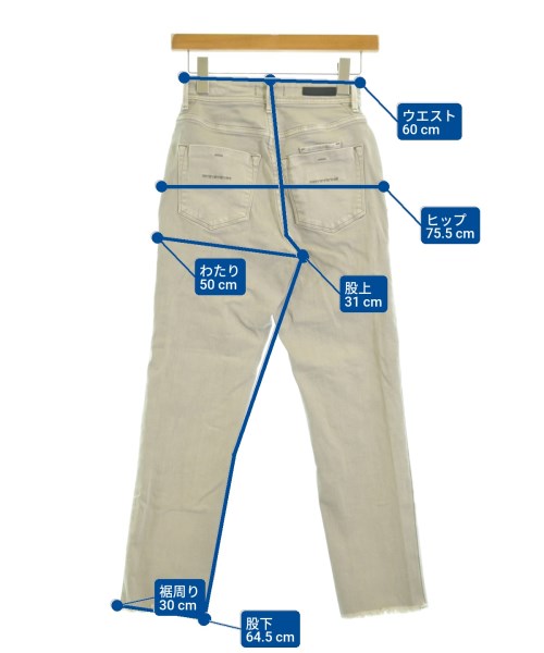 YANUK（ヤヌーク）デニムパンツ グレー サイズ:22(XS位) レディース/2200644900041