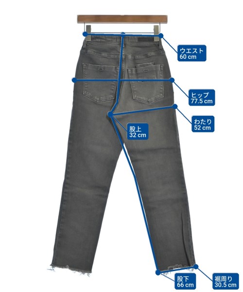 YANUK（ヤヌーク）デニムパンツ グレー サイズ:23(XS位) レディース/2200646192123