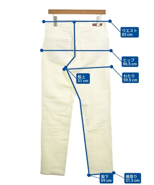 YANUK（ヤヌーク）デニムパンツ 白 サイズ:26(M位) レディース/2200662919049