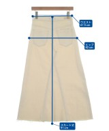 YANUK（ヤヌーク）ロング・マキシ丈スカート 白 サイズ:S レディース/2200666296023