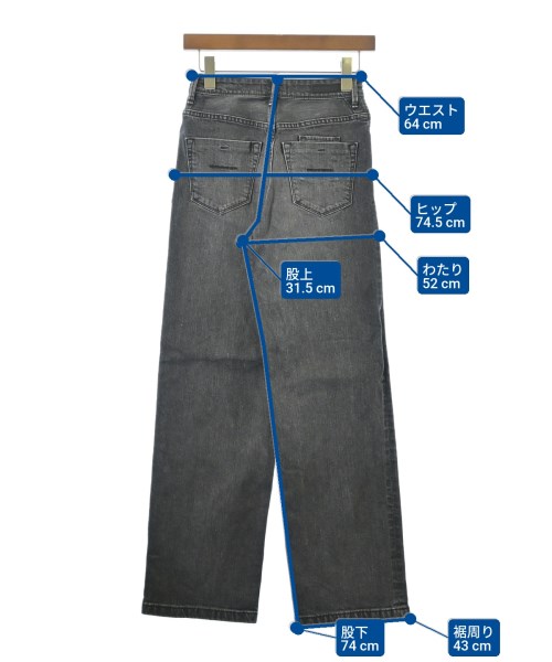 YANUK（ヤヌーク）デニムパンツ グレー サイズ:23(XS位) レディース/2200665031151