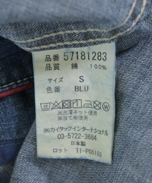 YANUK（ヤヌーク）カジュアルシャツ 青 サイズ:S レディース/2200727152046