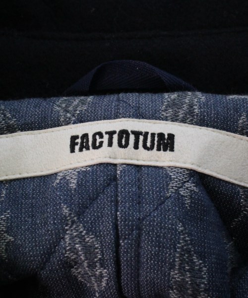 FACTOTUM（ファクトタム）ステンカラーコート 黒 サイズ:46(M位