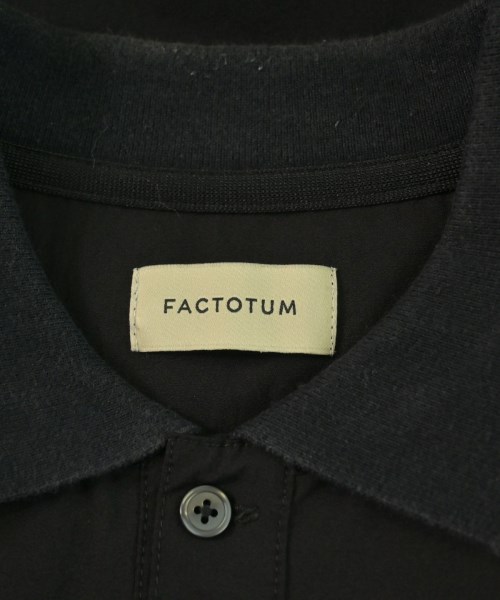 FACTOTUM（ファクトタム）ポロシャツ 黒 サイズ:46(M位) メンズ/2200474052019