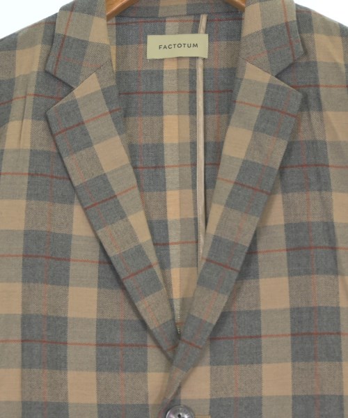 FACTOTUM（ファクトタム）テーラードジャケット ベージュ サイズ:46(M位) メンズ/2200629837119