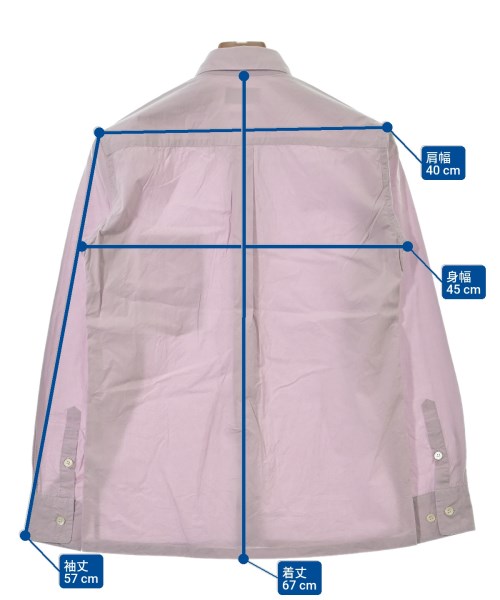 FACTOTUM（ファクトタム）カジュアルシャツ ピンク サイズ:44(S位) メンズ/2200537716049