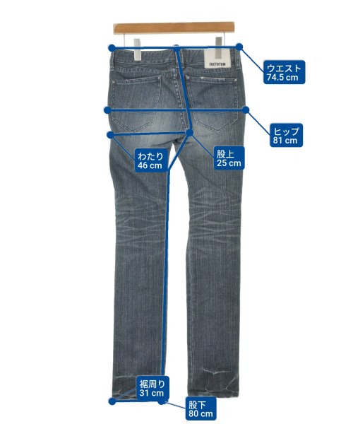 FACTOTUM（ファクトタム）デニムパンツ 紺 サイズ:28(S位) メンズ/2200596887056