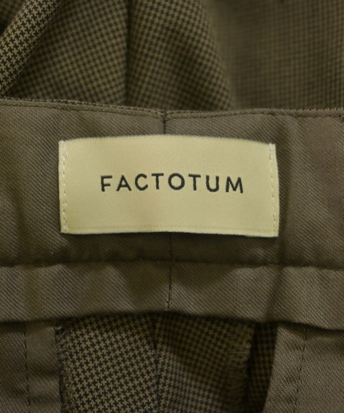 FACTOTUM（ファクトタム）スラックス カーキ サイズ:46(M位) メンズ/2200623551011