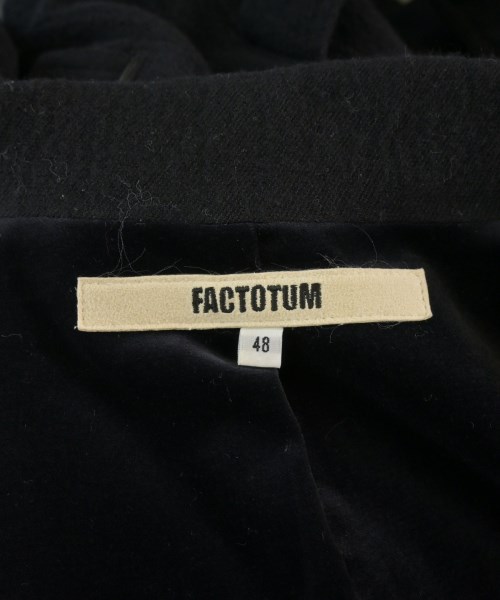 FACTOTUM（ファクトタム）ピーコート 黒 サイズ:48(L位) メンズ/2200610817021
