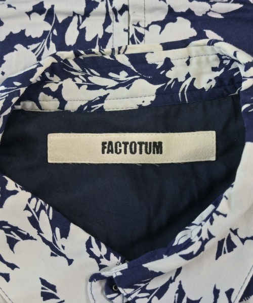 FACTOTUM（ファクトタム）カジュアルシャツ 紺 サイズ:48(L位) メンズ/2200610817083